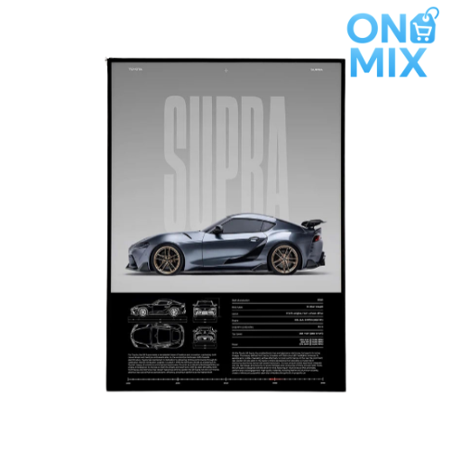 Pôsteres De Super Carros Em Preto e Branco Para Sua Parede